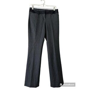 Express Editor Pants Women's 0R Gray Black Stretch Fabric Low Rise Career Office